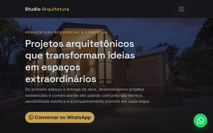 Prévia do template studio-arquitetura
